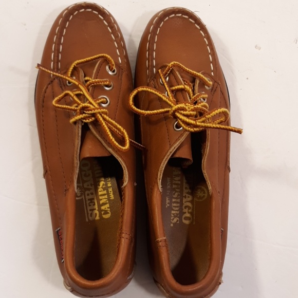 Sebago Campsides Mocs size 5 NWOT Leather MADE US - Picture 5 of 8